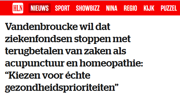 Vandenbroucke stop terugbetaling